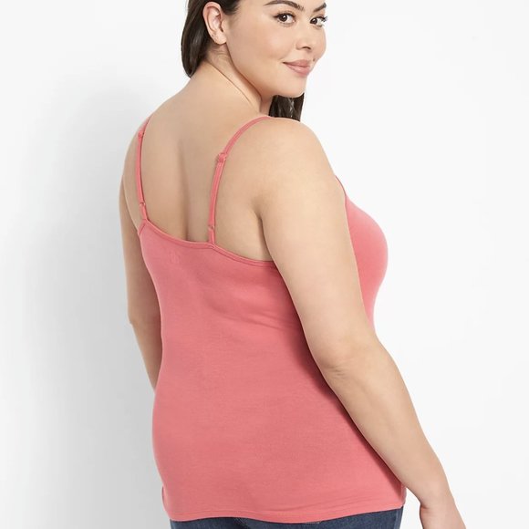 Lane Bryant Fitted‎ Sleeveless Cami 14/16 Spaghetti Straps Adjustable Rouge Red - Picture 2 of 10
